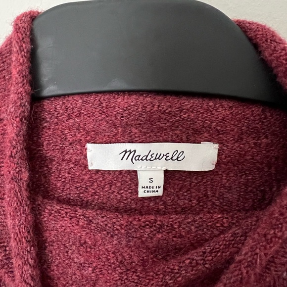 Madewell Rolled Turtleneck Sweater in Red Size Small - Picture 4 of 4